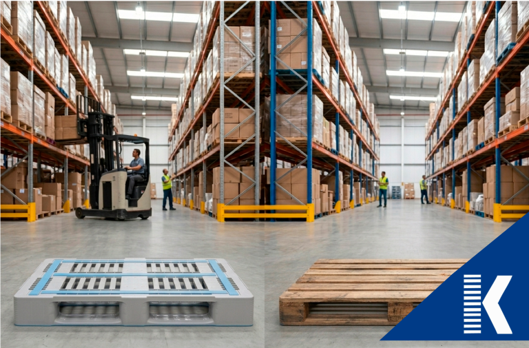 Pallet de plástico vs. pallet de madera: ¿Cuál es la mejor opción para tu operación logística?